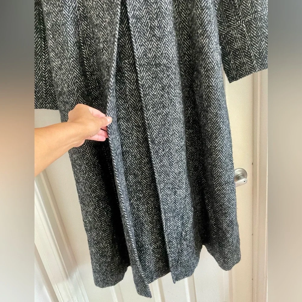 MICHAEL by Michael Kors Herringbone Double Breasted Trench Coat - Picture 10 of 10